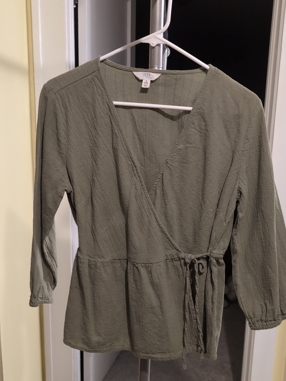 UNIONBAY Olive Wrap Peplum Blouse - Picture 1 of 4